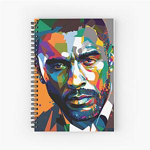 Idris Elba Wpap Art (Original)  Spiral Notebook