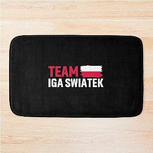 Iga Swiatek Poland Flag Bath Mat