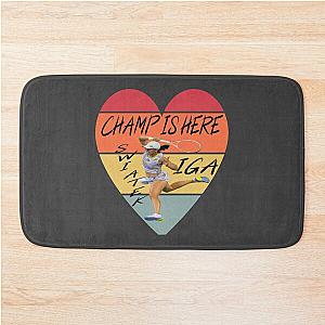 IGA SWIATEK THE CHAMP IS HERE Bath Mat