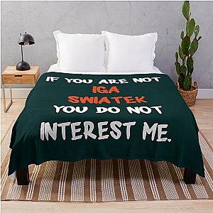 Iga Swiatek Throw Blanket