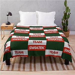 Team Iga Swiatek Throw Blanket