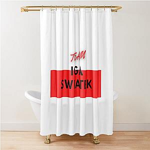 Team Iga Swiatek Shower Curtain