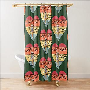 IGA SWIATEK THE CHAMP IS HERE Shower Curtain
