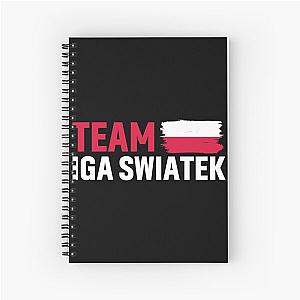 Iga Swiatek Poland Flag Spiral Notebook