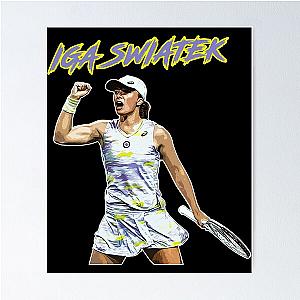 Iga Swiatek Celebration Poster