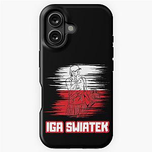 Iga Swiatek Best New Cool Cute Colorful Shirt Design 2022 iPhone Tough Case