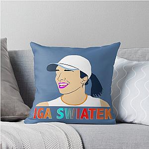 Iga Swiatek Throw Pillow