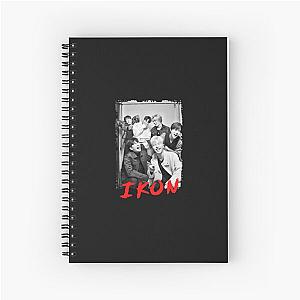 iKON Kpop Group Members black and white Korean Kpop RGB Color Design Classic   Spiral Notebook