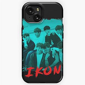 iKON Kpop Group Members Blue Korean Kpop RGB Color Design iPhone Tough Case