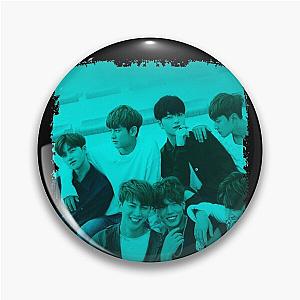 iKON Kpop Group Members Blue Korean Kpop RGB Color Design Pin