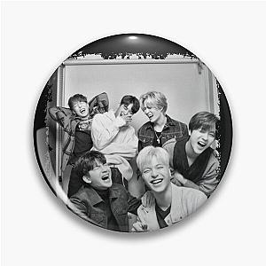 iKON Kpop Group Members black and white Korean Kpop RGB Color Design Pin