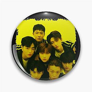 iKON Kpop Group Members Yellow Korean Kpop RGB Color Design Pin