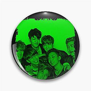 iKON Kpop Group Members Green Korean Kpop RGB Color Design Pin