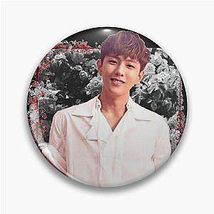 Kim Donghyuk iKON DK Korean Kpop Floral Design Pin