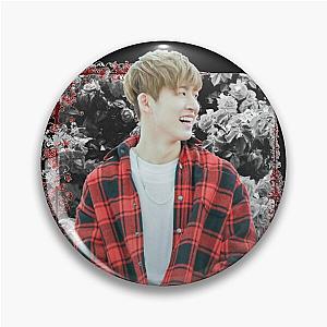 Kim Hanbin iKON BI Korean Kpop Floral Design Pin