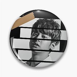 Jung Chanwoo iKON Chan Korean Kpop Monochrome Stripe Design Pin