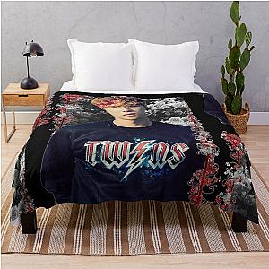 Kim Jinhwan iKON Jay Korean Kpop Floral Design Throw Blanket