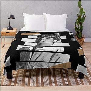 Jung Chanwoo iKON Chan Korean Kpop Monochrome Stripe Design Throw Blanket