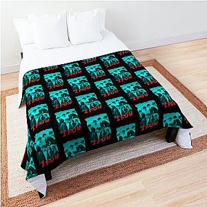 iKON Kpop Group Members Blue Korean Kpop RGB Color Design Comforter