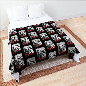 iKON Kpop Group Members black and white Korean Kpop RGB Color Design Comforter