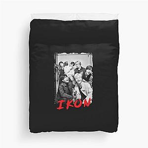 iKON Kpop Group Members black and white Korean Kpop RGB Color Design Classic   Duvet Cover