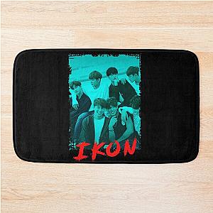 iKON Kpop Group Members Blue Korean Kpop RGB Color Design Bath Mat