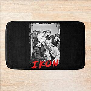 iKON Kpop Group Members black and white Korean Kpop RGB Color Design Bath Mat