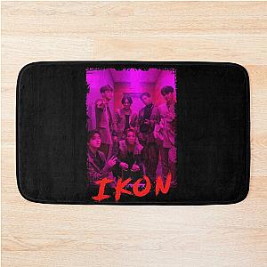 iKON Kpop Group Members Purple Korean Kpop RGB Color Design Bath Mat