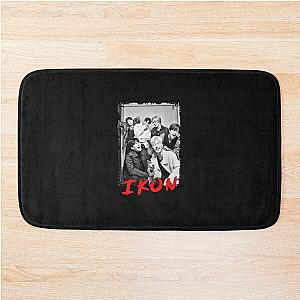 iKON Kpop Group Members black and white Korean Kpop RGB Color Design Classic   Bath Mat