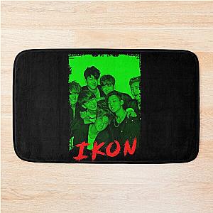 iKON Kpop Group Members Green Korean Kpop RGB Color Design Bath Mat