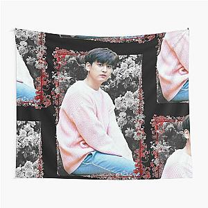 Jung Chanwoo iKON Chan Korean Kpop Floral Design Tapestry