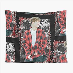 Kim Hanbin iKON BI Korean Kpop Floral Design Tapestry