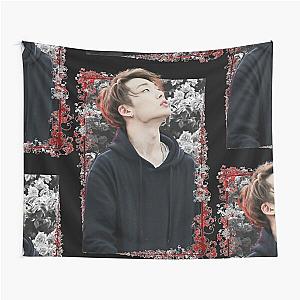 Kim Jiwon iKON Bobby Korean Kpop Floral Design Tapestry