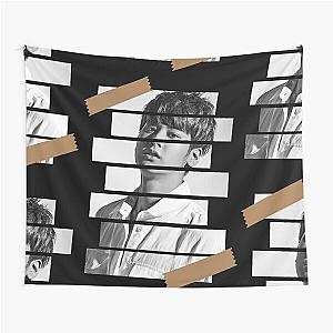 Jung Chanwoo iKON Chan Korean Kpop Monochrome Stripe Design Tapestry