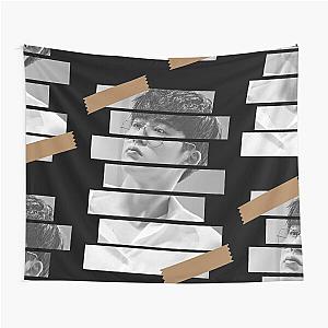 Kim Hanbin iKON BI Korean Kpop Monochrome Stripe Design Tapestry