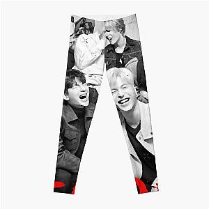 iKON Kpop Group Members black and white Korean Kpop RGB Color Design Classic   Leggings