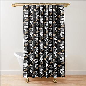 Kim Jinhwan iKON JayKorean Kpop Monochrome Stripe Design Shower Curtain