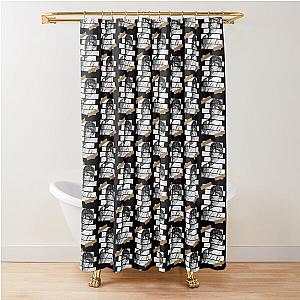 Jung Chanwoo iKON Chan Korean Kpop Monochrome Stripe Design Shower Curtain