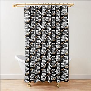 Kim Donghyuk iKON DK Korean Kpop Monochrome Stripe Design Shower Curtain