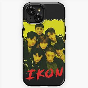 iKON Kpop Group Members Yellow Korean Kpop RGB Color Design iPhone Tough Case