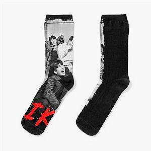 iKON Kpop Group Members black and white Korean Kpop RGB Color Design Classic   Socks