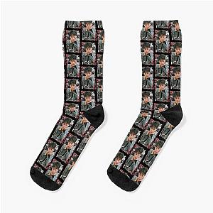 Song Yunhyeong iKON Song Korean Kpop Floral Design Socks