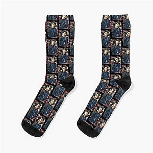 Koo Junhoe iKON June Korean Kpop Floral Design Socks