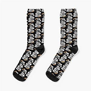 Kim Donghyuk iKON DK Korean Kpop Monochrome Stripe Design Socks