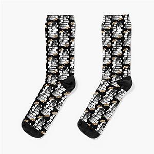 Jung Chanwoo iKON Chan Korean Kpop Monochrome Stripe Design Socks