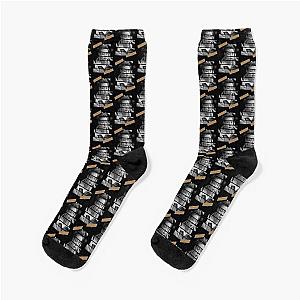 Kim Jiwon iKON Bobby Korean Kpop Monochrome Stripe Design Socks