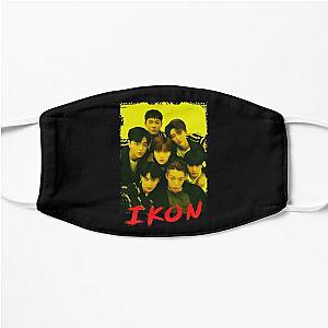 iKON Kpop Group Members Yellow Korean Kpop RGB Color Design Flat Mask