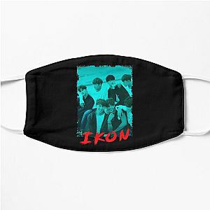 iKON Kpop Group Members Blue Korean Kpop RGB Color Design Flat Mask