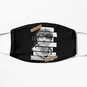 Kim Donghyuk iKON DK Korean Kpop Monochrome Stripe Design Flat Mask