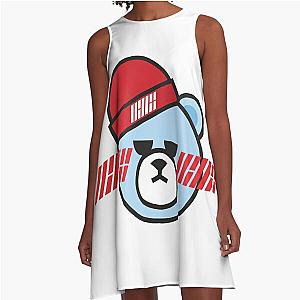 ikon Logo and Krunk bear A-Line Dress